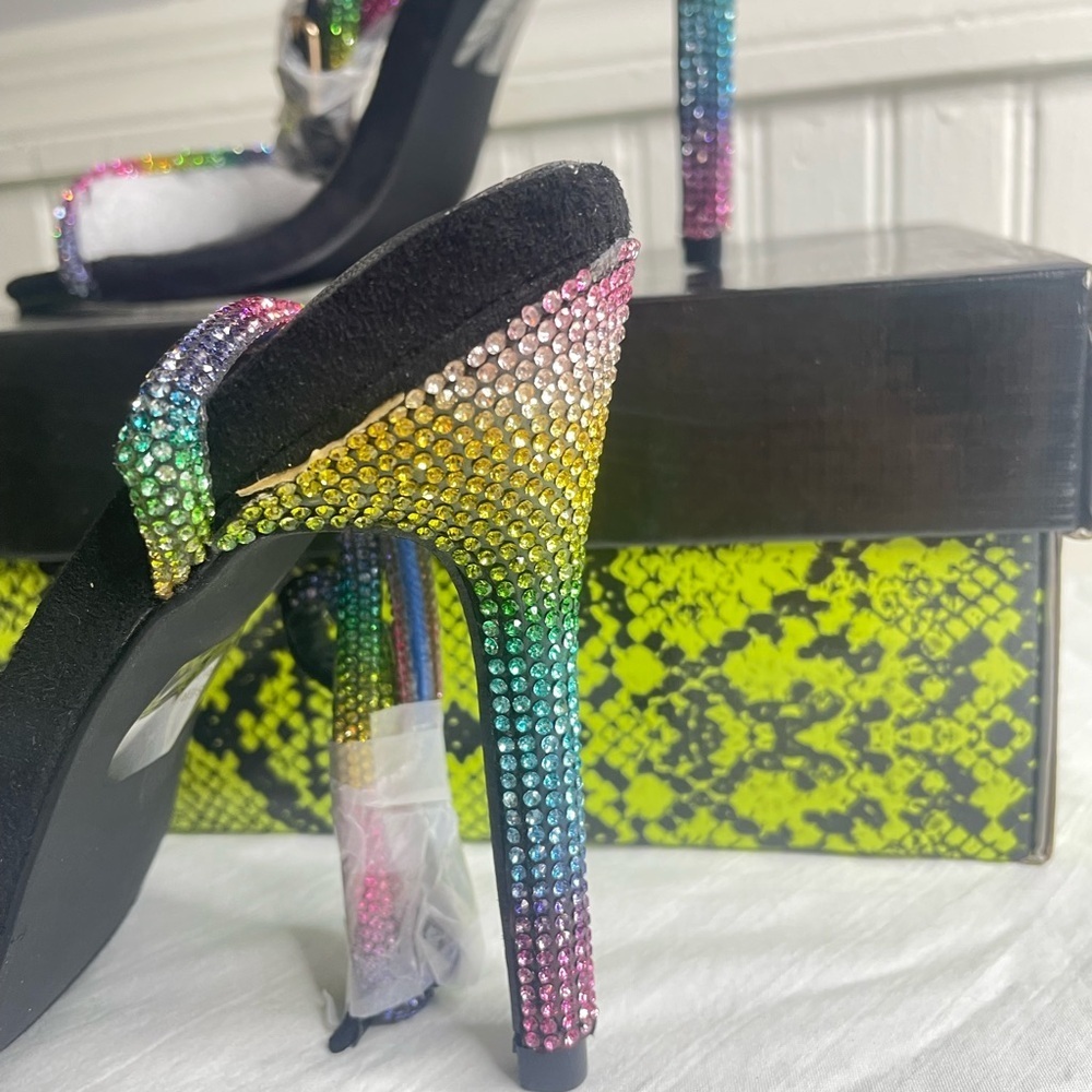 Cape Robbin Multicolor Rhinestone Heels - Picture 4 of 8